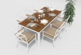 Gardenini - Обеденная зона Gardenini Bella Calma Beige 180 Обеденная зона Gardenini Bella Calma Beige 180