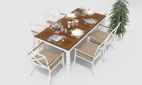 Gardenini - Обеденная зона Gardenini Bella Calma Beige 180 Обеденная зона Gardenini Bella Calma Beige 180