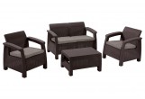 Keter - Лаунж зона Keter Corfu Set коричневый Лаунж зона Keter Corfu Set коричневый