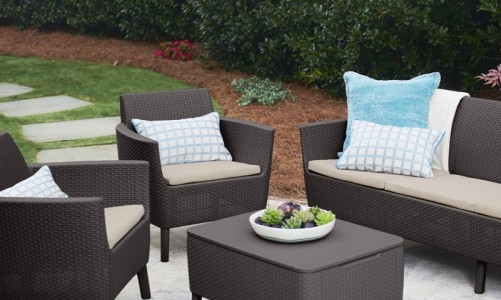 Keter - Лаунж зона Keter Salemo 3 seater set коричневый Лаунж зона Keter Salemo 3 seater set коричневый