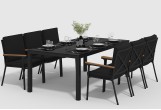 Gardenini - Обеденная зона Gardenini Calma Carbon 200 Черный со стульями Calma S Обеденная зона Gardenini Calma Carbon 200 Черный со стульями Calma S