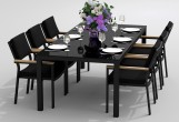 IdealPatio - Обеденная группа Ideal Patio Cana Bonta 220 Цвет: карбон, чёрный Обеденная группа Ideal Patio Cana Bonta 220 Цвет: карбон, чёрный