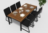 Gardenini - Обеденная зона Gardenini Bella Carbon Voglie 220 Цвет: Черный Обеденная зона Gardenini Bella Carbon Voglie 220 Цвет: Черный