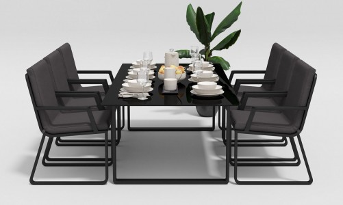 Gardenini - Стул Gardenini Vogle Armrest carbon anthracite Стул Gardenini Vogle Armrest carbon anthracite