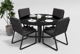 Gardenini - Стул Gardenini Vogle Armrest carbon anthracite Стул Gardenini Vogle Armrest carbon anthracite