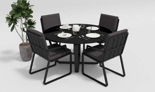 Gardenini - Стул Gardenini Vogle Armrest carbon anthracite Стул Gardenini Vogle Armrest carbon anthracite
