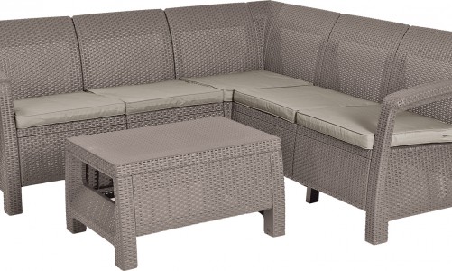 Keter - Лаунж зона Keter Corfu Relax set капучино Лаунж зона Keter Corfu Relax set капучино