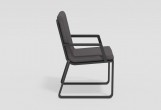 Gardenini - Обеденная зона Gardenini Malia Carbon 180 Антрацит со стульями Voglie Armrest Обеденная зона Gardenini Malia Carbon 180 Антрацит со стульями Voglie Armrest