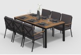 Gardenini - Обеденная зона Gardenini Bella Calma S 200 Цвет: Карбон, антрацит Обеденная зона Gardenini Bella Calma S 200 Цвет: Карбон, антрацит