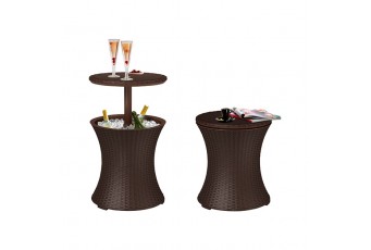 Столик-холодильник Keter Cool bar rattan коричневый