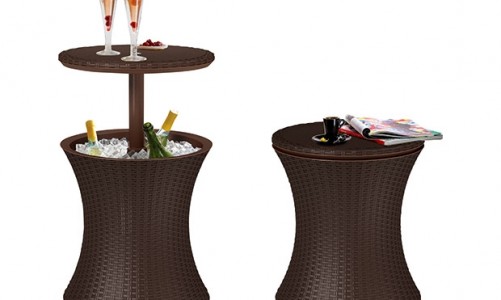 Keter - Столик-холодильник Keter Cool bar rattan коричневый Столик-холодильник Keter Cool bar rattan коричневый