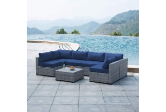 Комплект мебели из искусственного ротанга Lite Mia Grey Blue