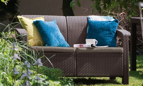 Диван Keter Corfu love seat коричневый