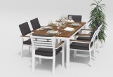 Gardenini - Обеденная зона Gardenini Bella Calma S 180 Цвет: Белый, антрацит Обеденная зона Gardenini Bella Calma S 180 Цвет: Белый, антрацит