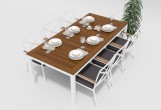 Gardenini - Обеденная зона Gardenini Bella Calma Grey 220 Обеденная зона Gardenini Bella Calma Grey 220