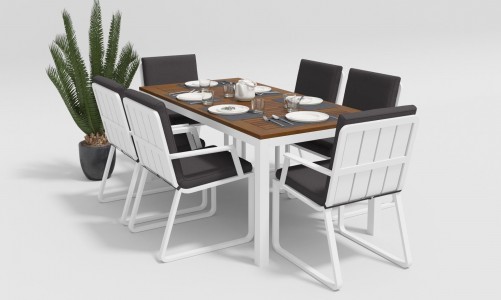 Gardenini - Обеденная зона Gardenini Bella Voglie Grey 180 Обеденная зона Gardenini Bella Voglie Grey 180