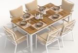 IdealPatio - Обеденная группа Ideal Patio Tella Festa Plus 180 Цвет: белый, бежевый Обеденная группа Ideal Patio Tella Festa Plus 180 Цвет: белый, бежевый