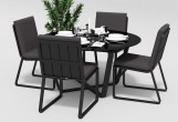 Gardenini - Обеденная зона Gardenini Primavera Carbon Антрацит с стульями Voglie Обеденная зона Gardenini Primavera Carbon Антрацит с стульями Voglie