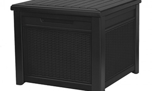 Keter - Стол-сундук Keter Cube Rattan 208 л графит Стол-сундук Keter Cube Rattan 208 л графит