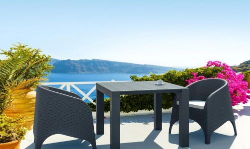 Кресло плетеное Siesta Contract Aruba Цвет: антрацит