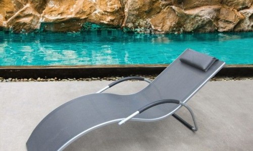 Lite - Шезлонг Lite Rossa Silver Black Шезлонг Lite Rossa Silver Black