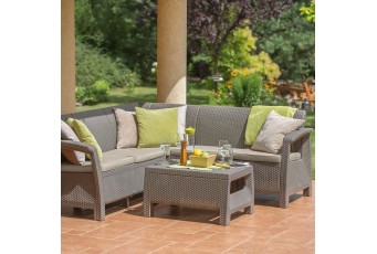 Лаунж зона Keter Corfu Relax set капучино
