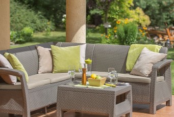 Лаунж зона Keter Corfu Relax set капучино