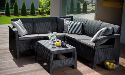 Keter - Лаунж зона Keter Corfu Relax set графит Лаунж зона Keter Corfu Relax set графит