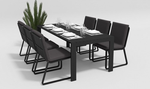 Gardenini - Стол Gardenini Malia Black 220 Стол Gardenini Malia Black 220