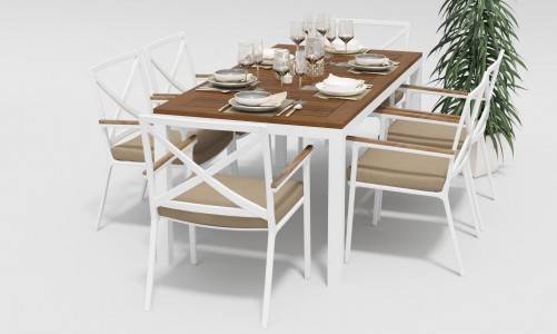 Gardenini - Обеденная зона Gardenini Bella Calma Beige 180 Обеденная зона Gardenini Bella Calma Beige 180