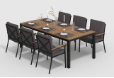 Gardenini - Обеденная зона Gardenini Bella Calma S 220 Цвет: Карбон, антрацит Обеденная зона Gardenini Bella Calma S 220 Цвет: Карбон, антрацит
