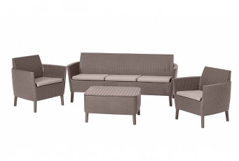 Лаунж зона Keter Salemo 3 seater set капучино