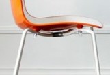 ScabDesign - Стул Scab Design Zebra Bicolore Цвет: хром, белый, оранжевый Стул Scab Design Zebra Bicolore Цвет: хром, белый, оранжевый
