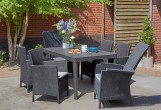 Стол Keter Girona table flat waves графит