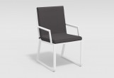Gardenini - Обеденная зона Gardenini Primavera White Антрацит с стульями Voglie Armrest Обеденная зона Gardenini Primavera White Антрацит с стульями Voglie Armrest