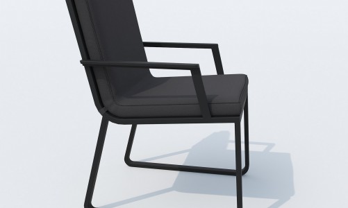 IdealPatio - Обеденная группа Ideal Patio Tella Alba 180 Цвет: карбон, чёрный Обеденная группа Ideal Patio Tella Alba 180 Цвет: карбон, чёрный