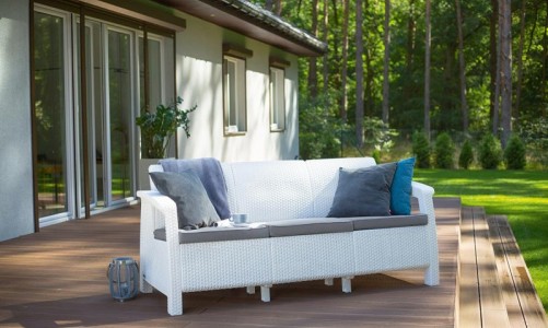 Keter - Диван Keter Corfu love seat max белый Диван Keter Corfu love seat max белый