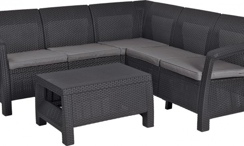 Keter - Лаунж зона Keter Corfu Relax set графит Лаунж зона Keter Corfu Relax set графит