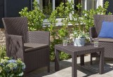 Keter - Лаунж зона Keter Rosario balcony set коричневый Лаунж зона Keter Rosario balcony set коричневый