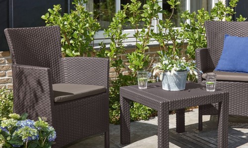 Keter - Лаунж зона Keter Rosario balcony set коричневый Лаунж зона Keter Rosario balcony set коричневый