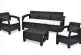 Keter - Лаунж зона Keter Corfu Triple set коричневая Лаунж зона Keter Corfu Triple set коричневая