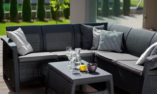 Keter - Лаунж зона Keter Corfu Relax set графит Лаунж зона Keter Corfu Relax set графит