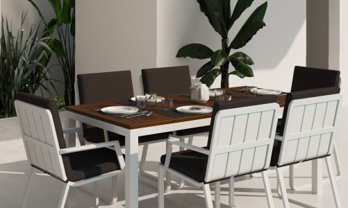 Gardenini - Обеденная зона Gardenini Bella Voglie Grey 180 Обеденная зона Gardenini Bella Voglie Grey 180