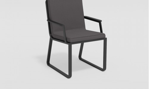 Gardenini - Стул Gardenini Vogle Armrest carbon anthracite Стул Gardenini Vogle Armrest carbon anthracite