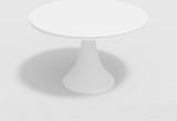 Gardenini - Стол Gardenini Vogle Round White Стол Gardenini Vogle Round White