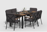 Gardenini - Обеденная зона Gardenini Bella Calma S 180 Цвет: Карбон, антрацит Обеденная зона Gardenini Bella Calma S 180 Цвет: Карбон, антрацит