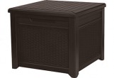 Keter - Стол-сундук Keter Cube Rattan 208 л коричневый Стол-сундук Keter Cube Rattan 208 л коричневый
