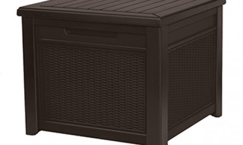 Keter - Стол-сундук Keter Cube Rattan 208 л коричневый Стол-сундук Keter Cube Rattan 208 л коричневый