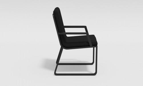 Gardenini - Обеденная зона Gardenini Voglie Carbon 220 Черный со стульями Voglie Armrest Обеденная зона Gardenini Voglie Carbon 220 Черный со стульями Voglie Armrest
