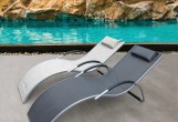 Lite - Шезлонг Lite Rossa Silver Black Шезлонг Lite Rossa Silver Black